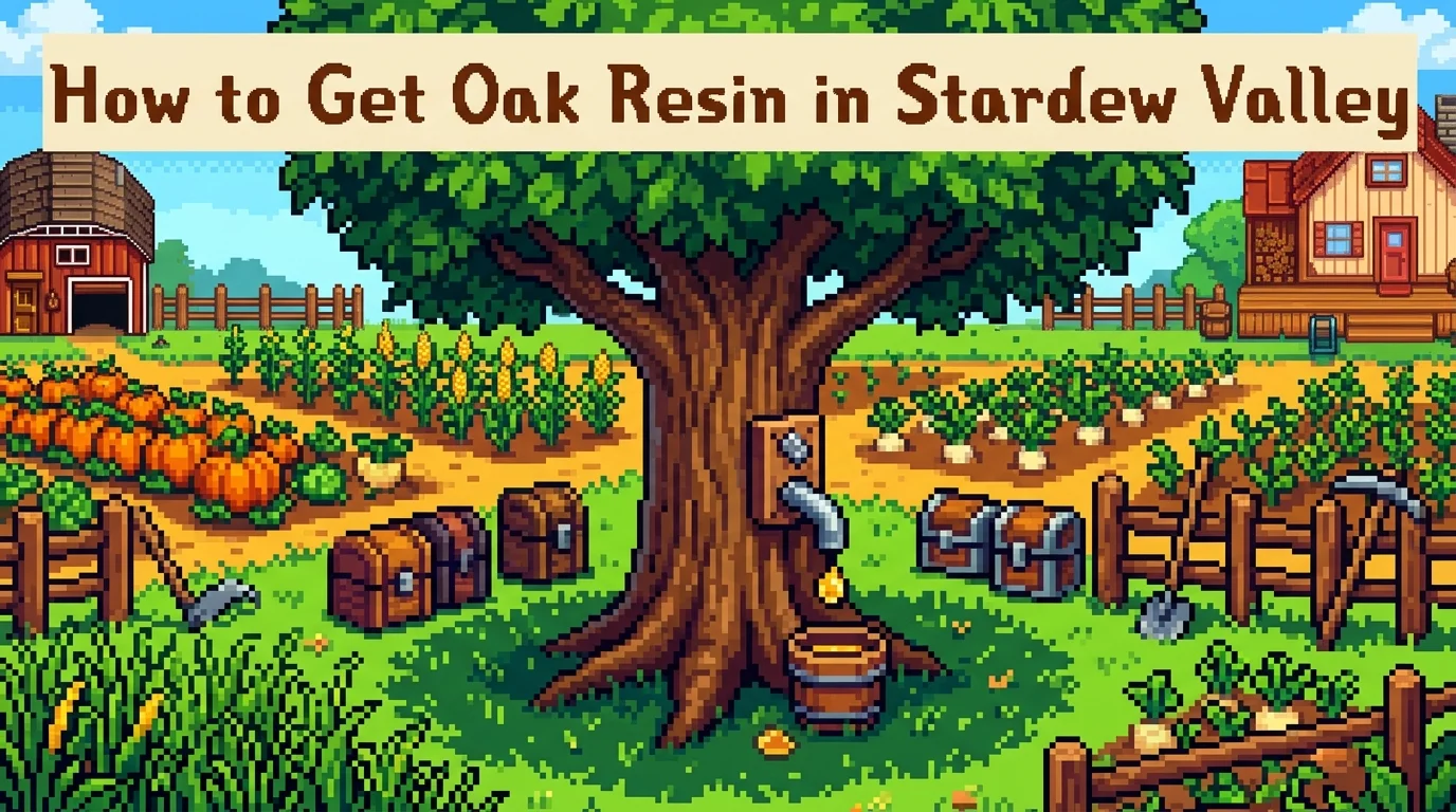 How to get oak resin in Stardew Valley 1 How to get oak resin in Stardew Valley