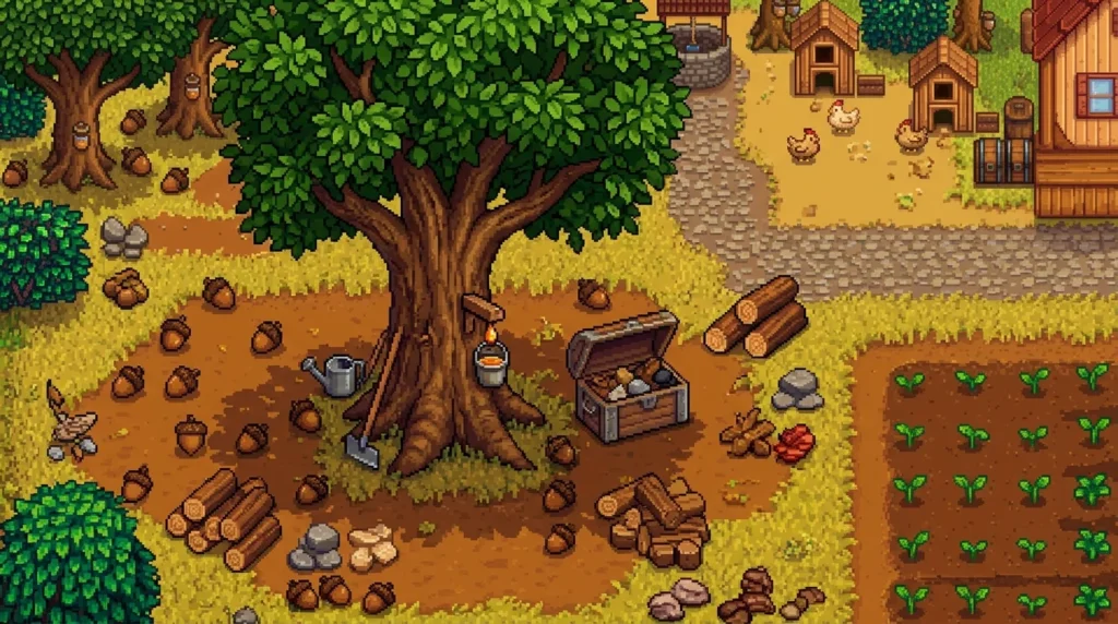 How to get oak resin in Stardew Valley 2 oak resin in Stardew Valley